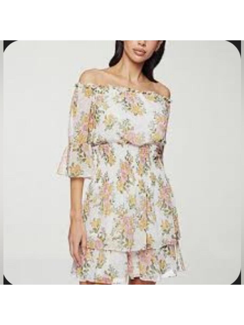 Premier Floral Off-Shoulder Mini Dress NWT Sz 24w